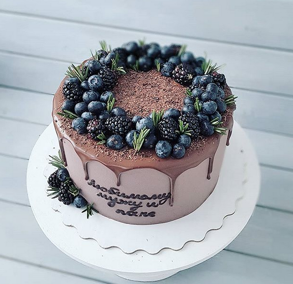 Blueberry Drip Cake